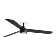 RUDDER RECESSED 3 L Ventilatore nero/noce 20W SWT