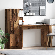 Scrivania con Ripostiglio Legno Vecchio Legno Ingegnerizzato