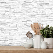 Decorazione per parete a effetto mattoni - 27 pezzi - Decorazione per parete - Tegolino adesivo per interni - Adatto per soggiorno