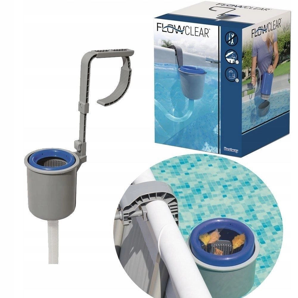 Trade Shop - Skimmer Filtro Di Superficie Da Parete Per Pulizia Piscina Fuori Terra 58233 -