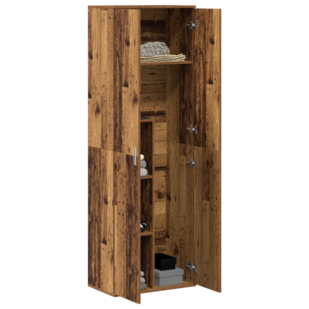 Armadio Alto Legno Vecchio 60x35x180 cm Legno Ingegnerizzato