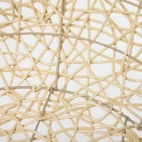 Cuccia per Gatti e Animali Domestici, Cesta in Rattan Beige con Cuscino in Cotone (Ф56 x 35 A cm)