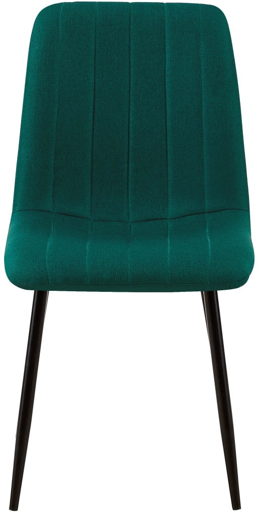 Set di 4 sedie Dijon Verde scuro,Tessuto