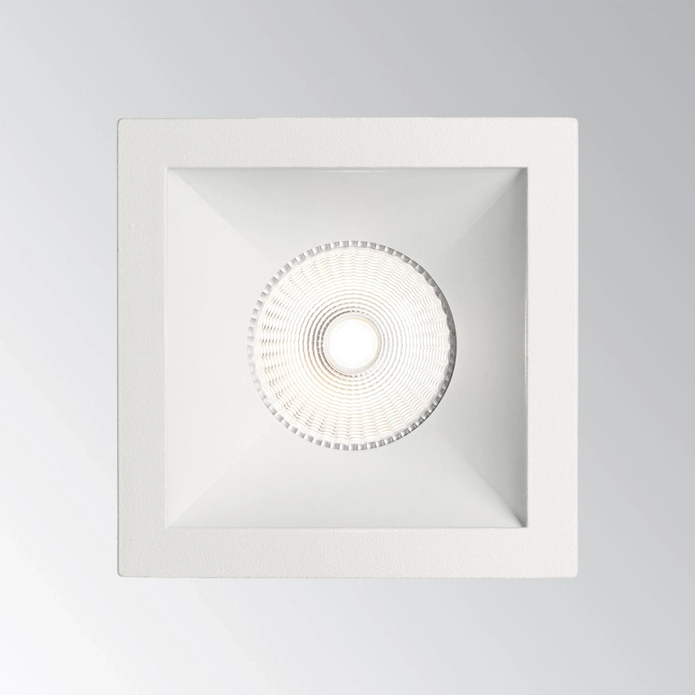 Proiettore Da Incasso Moderno Game Square Alluminio Bianco Led 11W 3000K
