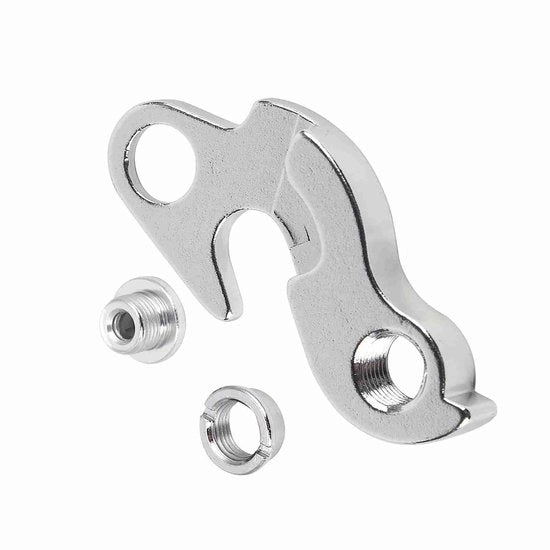 Hanger derailleur posteriore in alluminio - Incluso set di viti - Adatto per la maggior parte delle biciclette - Derailleur