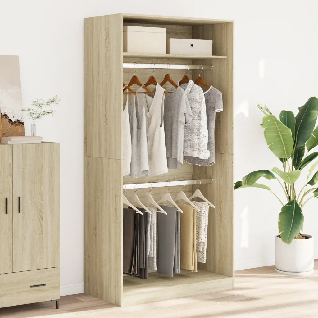 Armadio Rovere Sonoma 100x50x200 cm in Legno Multistrato CFW8472337