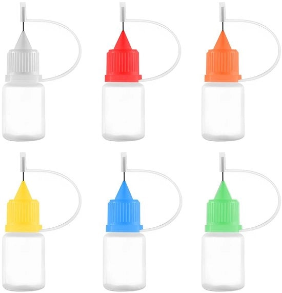 Kit di pipette da 5 ml a 6 pezzi - In plastica - Riciclabile - Dosing preciso - Ideale per progetti di fai da te - Prevenzione dell'evaporazione dei liquidi - Flacone dosatore
