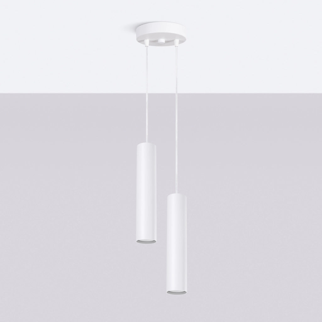 Lampada a sospensione LAGOS 2P bianco