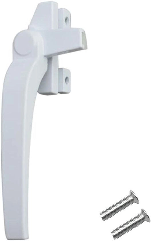 Maniglia per finestra in alluminio con chiusura per vetro a doppia camera, laterale - 1 chiusura, maniglia a cockspur