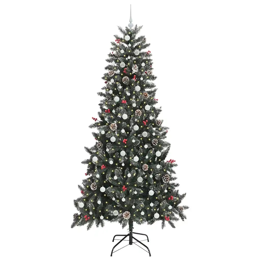 Albero di Natale artificiale con 300 LED Verde 240 cm 3395907