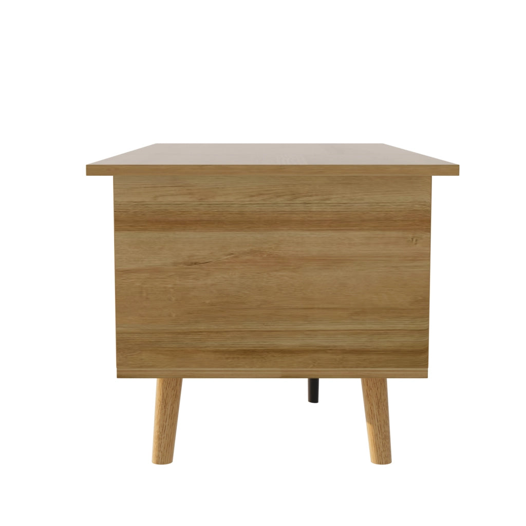 TAVOLINO da caffè con piano sollevabile 103x50x46/60 cm Legno Nero