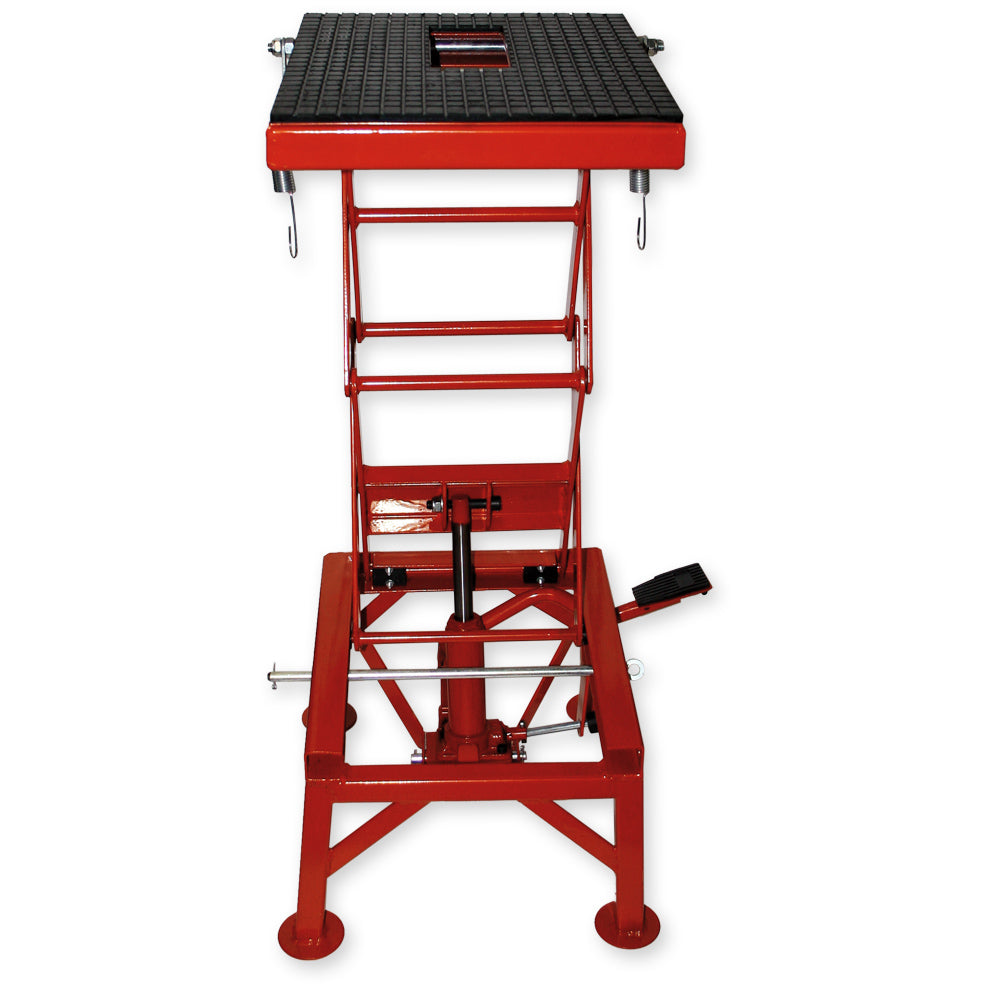 Alzamoto idraulico, max 135 kg, altezza 35-90 cm, Pedana solleva moto