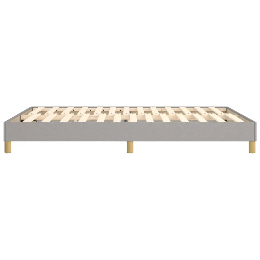 Struttura Letto a Rete a Molle Grigio Chiaro 140x190 cm Tessuto 3120606