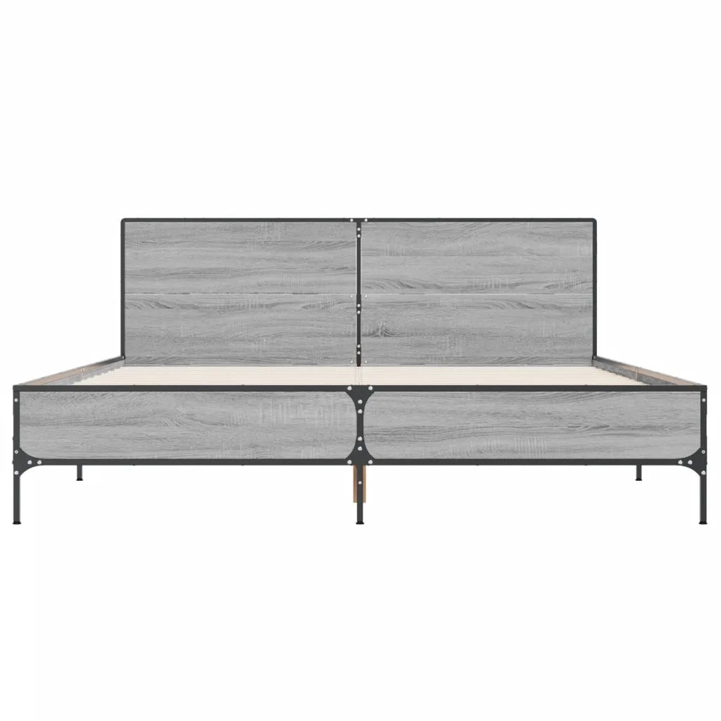 Giroletto Grigio Sonoma 120x190 cm in Legno Multistrato Metallo 3280025