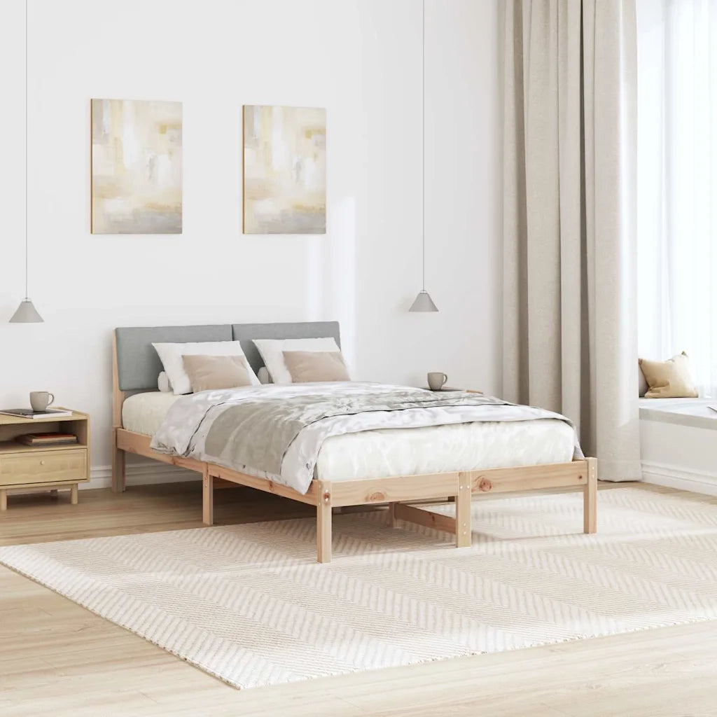 Struttura del Letto Marrone e grigio chiaro 120 x 190 cm