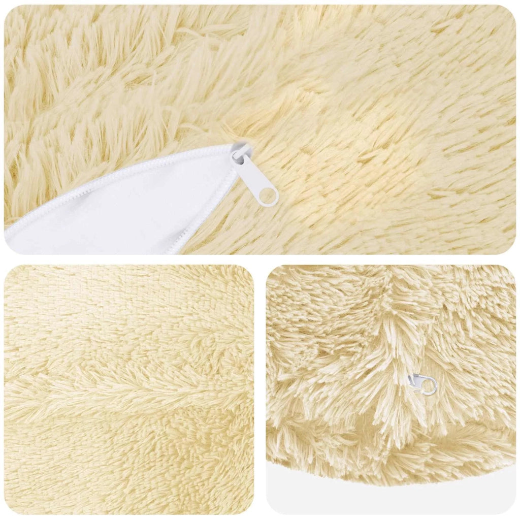 Federa 2 pcs HEERLEN Crema Ø 50 cm Fleece PV 922735