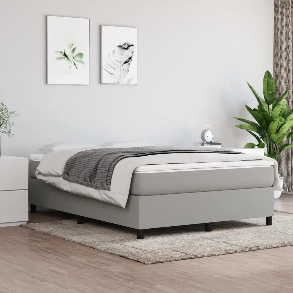Giroletto a Molle Grigio Chiaro 140x190 cm in Tessuto cod mxl 35341