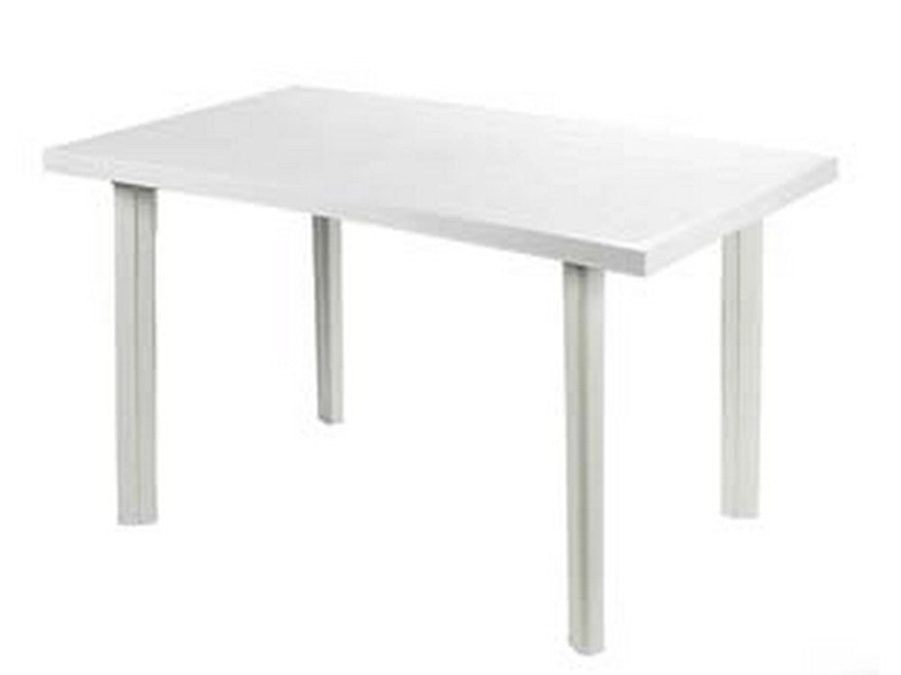 1pz tavolo da giardino "velo" bianco cm.125x76x72h. - cm.126x76x72h. - peso kg. cod:ferx.fer246897