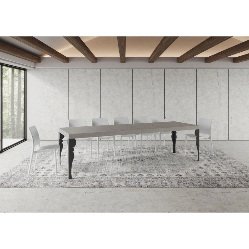 Tavolo allungabile 180/440x90 cm Paxon Premium telaio Antracite - Cashmere