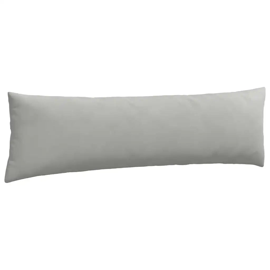 Cuscini da Divano 2 pcs Grigio chiaro 145 x 40 cm Tessuto