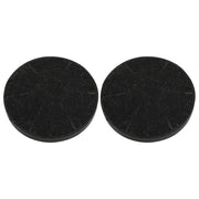 Filtri a Carbone per Cappa 2 pz Nero