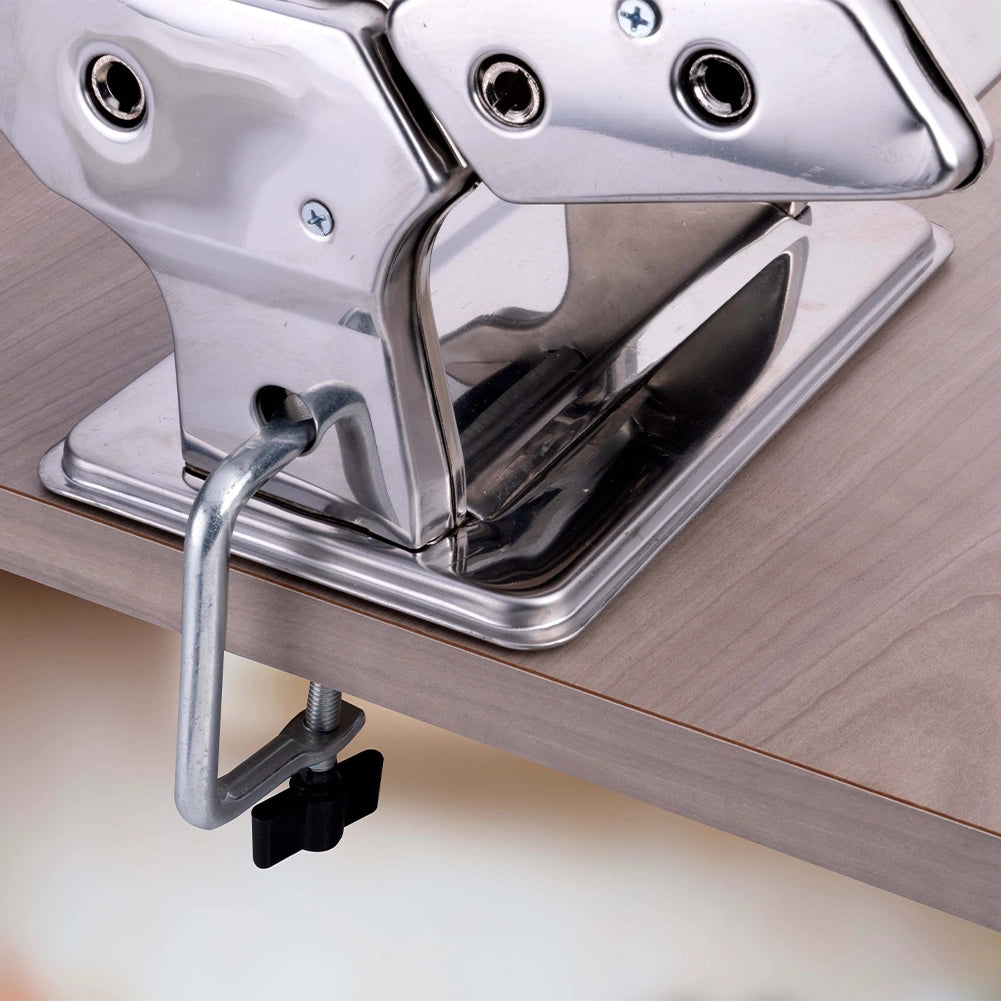 Macchina per la Pasta Fresca Manuale 20,5x20,2x15,2 cm con Morsetto da Tavolo in Acciaio Inox