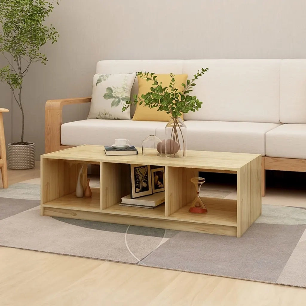 Tavolino da salotto | Tavolino da caff¨¨ | Tavolino da Soggiorno 110x50x34 cm Legno Massello di Pino