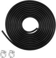 Siliconen Onderdrukslang 3 mm per Auto, Resistente a Alta Temperatura, Nero con Viti.