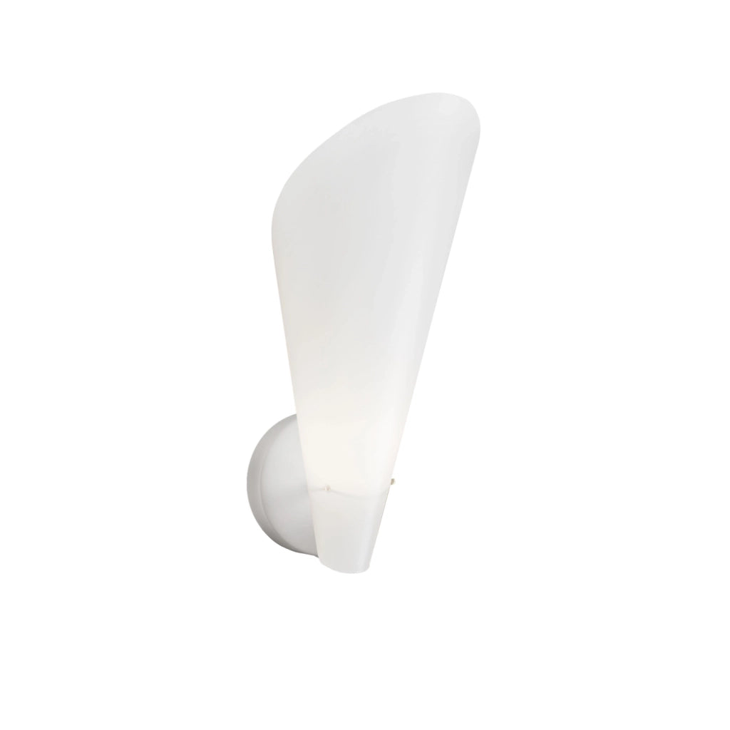 Applique Moderna Calle Polilux ® Bianco E Metallo 1 Luce E14