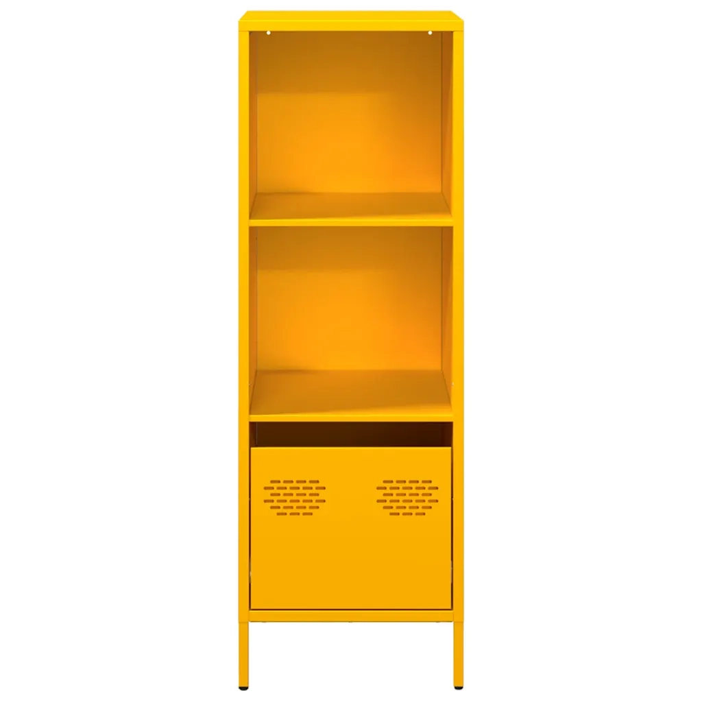 Credenza Giallo Senape 35x39x103,5 cm in Acciaio 851379
