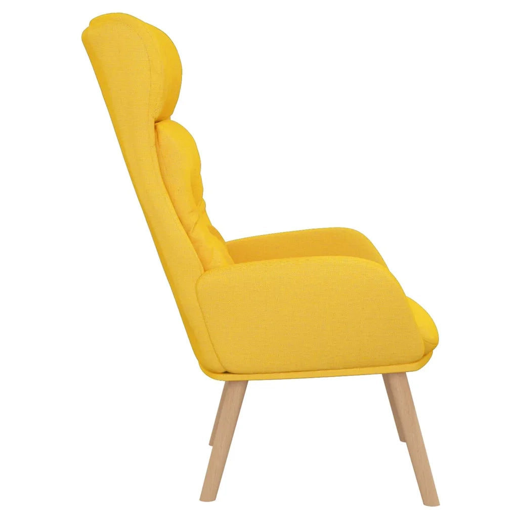 Poltrona Relax Giallo Senape in Tessuto 341297