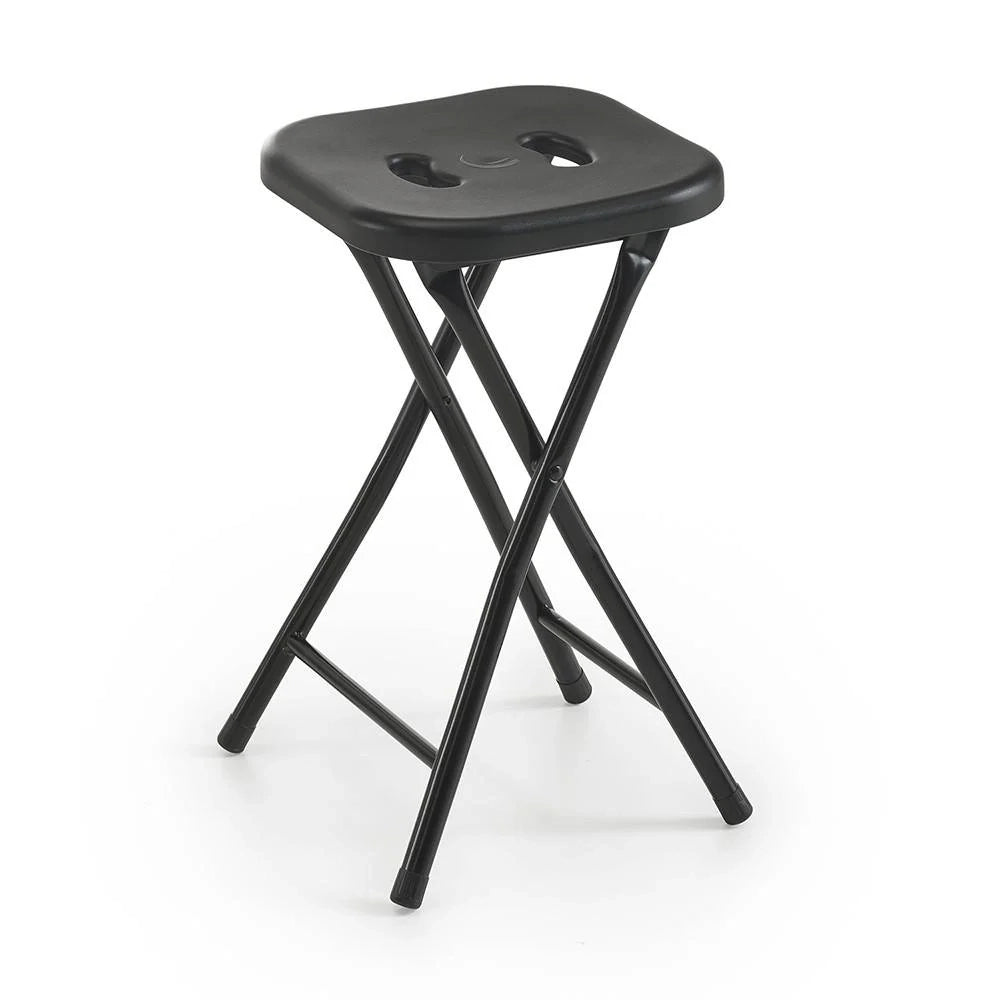 Sgabello da bagno GEDY in acciaio inox richiudibile colore Nero