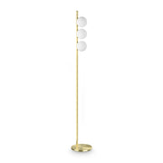 Lampada Da Terra Binomio 3 Luci G9 Ottone