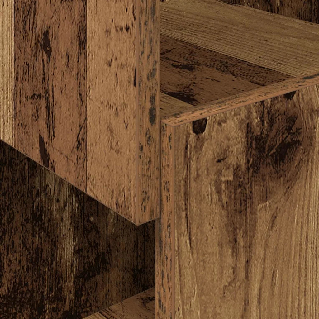 Mobile angolare Legno vecchio 25,5x25x102cm Legno multistrato