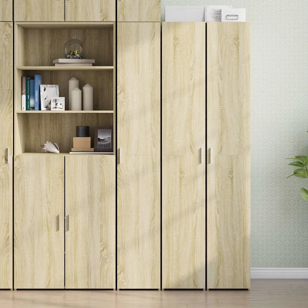 Credenza Rovere Sonoma 30x42,5x185 cm in Legno Multistrato