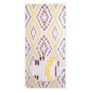 Trade Shop - Tenda Moschiera Con Piastrine In Pvc Decoro Rombo Marrone 100x220cm Tpl13 017347 -