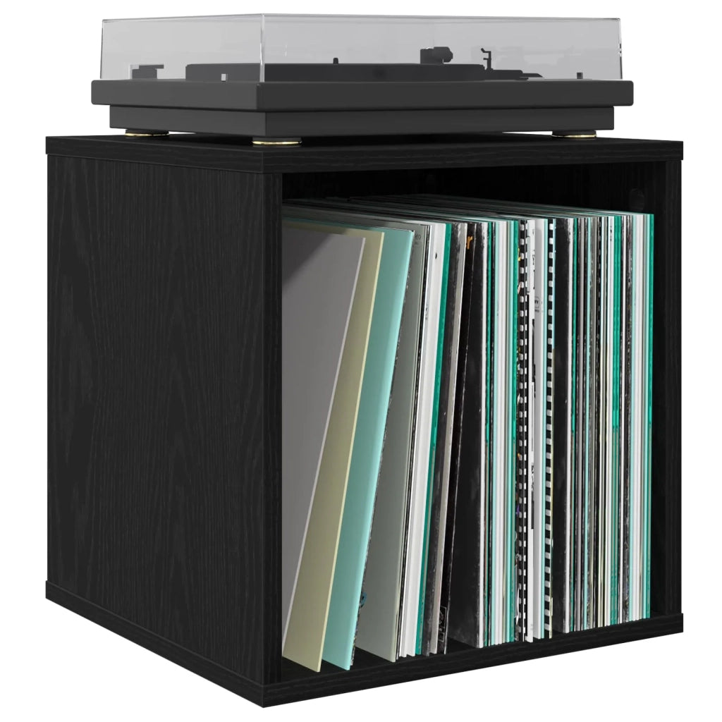 Scatola per album in vinile Rovere Nero 37 x 36,5 x 38 cm 8012844