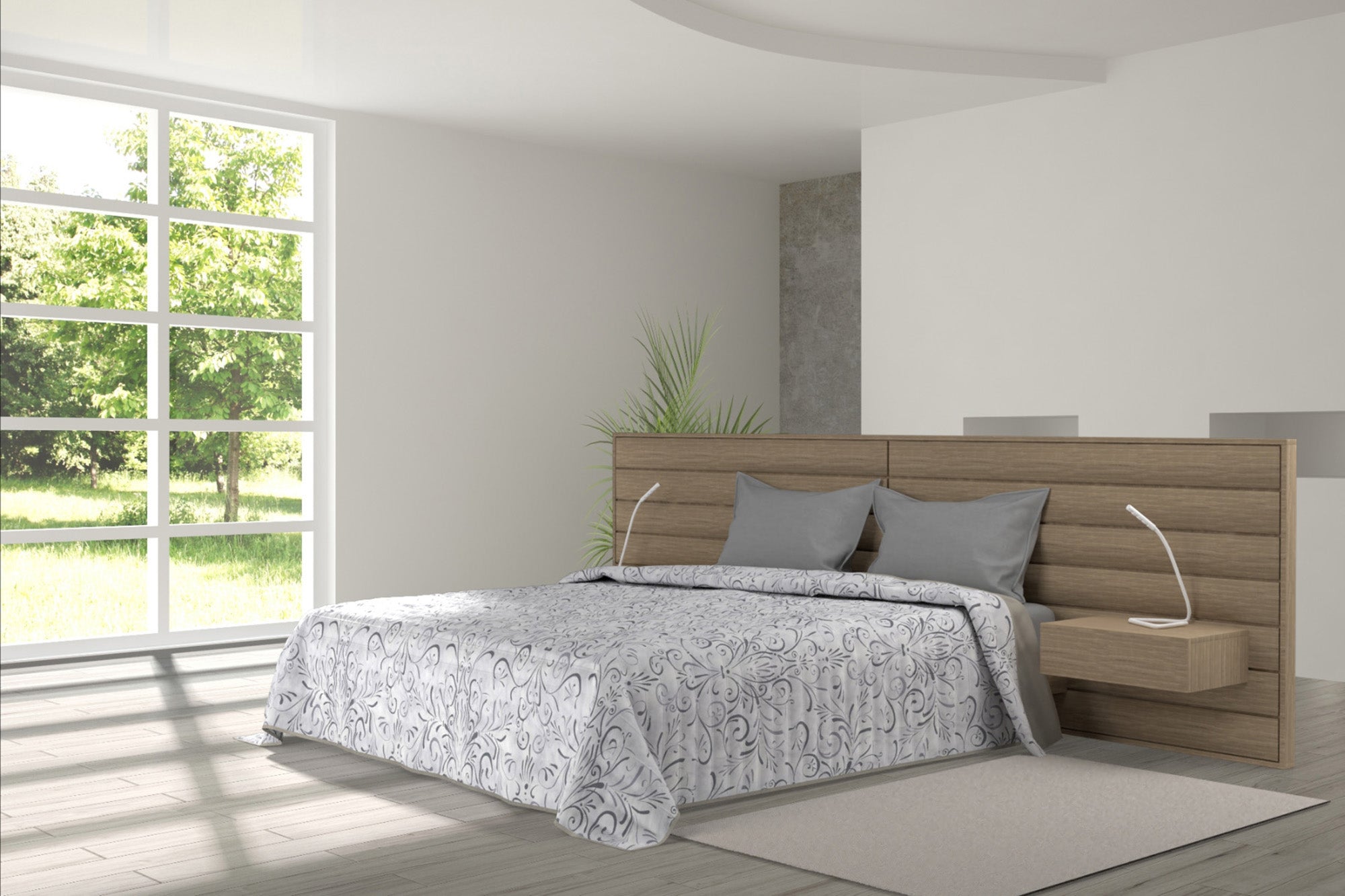 Trapuntino 1 Piazza e Mezzo 100gr con Stampa in Microfibra Ornato