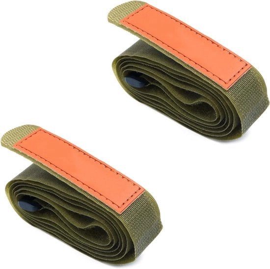 Cintura di Trasporto per Esterno - 2 Pezzi - Verde - Adatto per Viaggi, Campeggio, Escursioni, Equitazione, Picnic, Kayak, ATV e Altro.