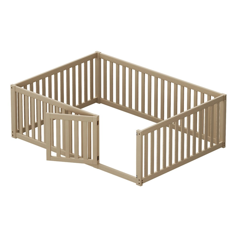 Letto Bambini in Legno con Recinto e Porta ¨C Xylo ¨C 140x200