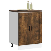 Base da Cucina-Mobile Base da Cucina Porto Rovere Fumo in Legno Multistrato 881002