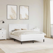 Struttura del letto con testiera Bianco 120 x 200 cm Similpelle