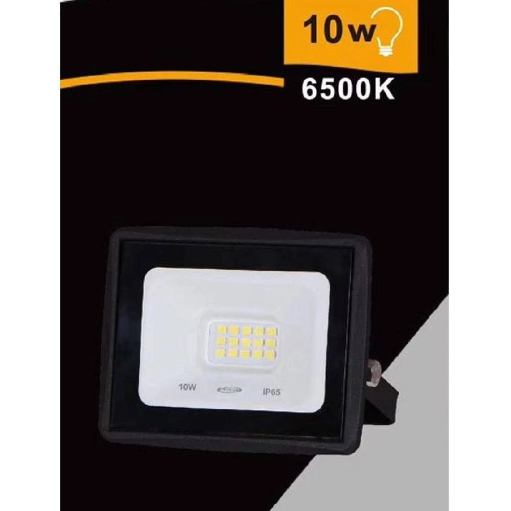 Trade Shop - Faretto Led Faro 10 Watt 900 Lm Ip65 Nero Luce Fredda Naturale Calda Ek02-10w-n - -bianco Freddo      -