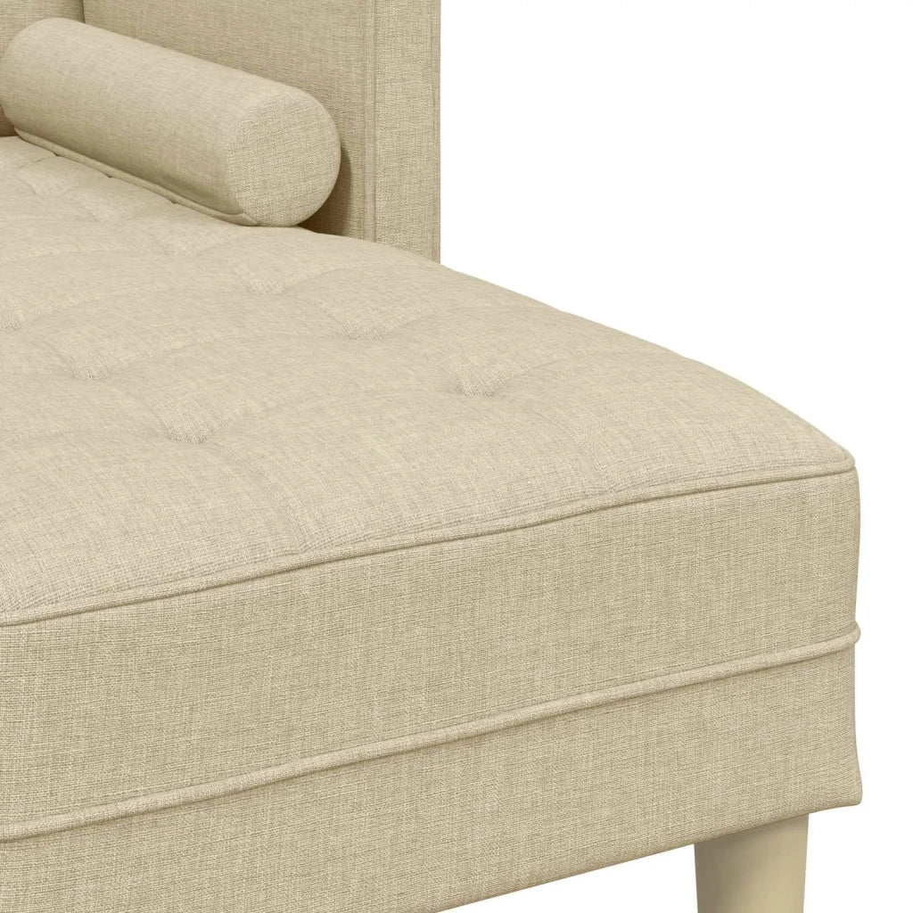 Set di divani 2 pz Crema Poliestere 3329258