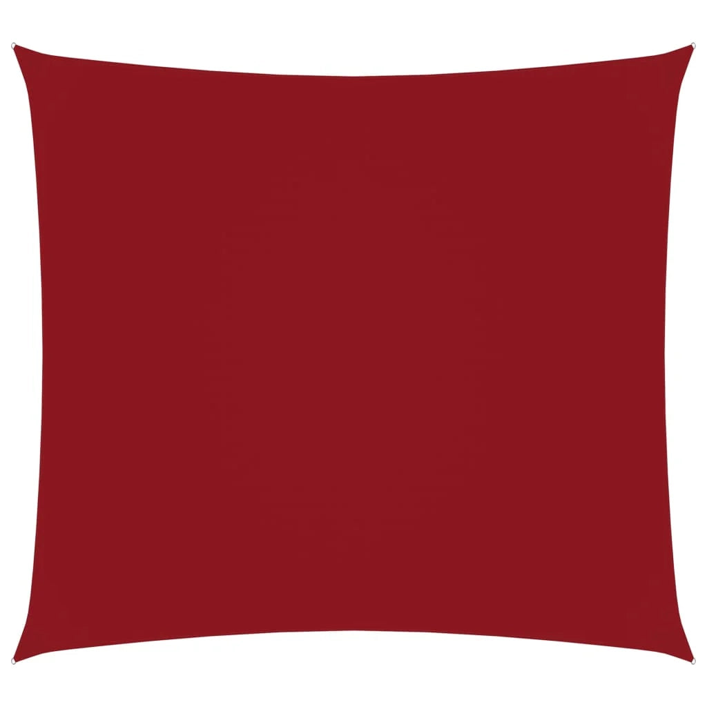 Vela ombreggiante/ombrellone quadrato in tessuto Oxford 3,6 x 3,6 m rosso 02_0009480