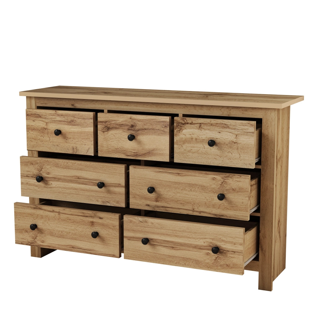 Credenza Buffet con 7 Cassetti ¨C Xylo ¨C Legno, Ingresso, Cucina, Soggiorno