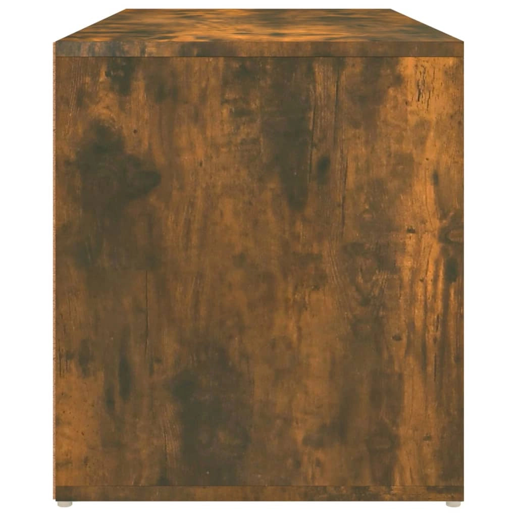 Panca da ingresso 80 x 40 x 45 cm rovere affumicato legno ingegnerizzato 02_0010772