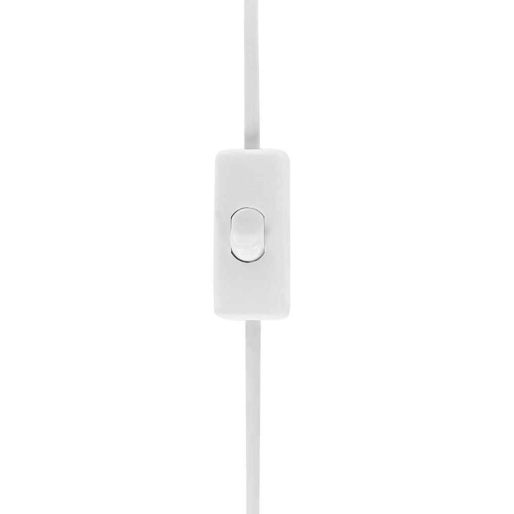Lampada da tavolo Base in ceramica grigia 71 cm Paralume in tessuto bianco Lampada da comodino classica