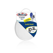 MAURY'S COPRI WATER WC EXTRA BIANCO KIT DI MONTAGGIO CON GANCI INOX