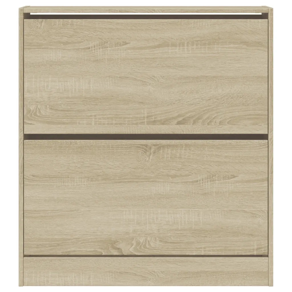 Scarpiera-Scaffale per scarpe Rovere Sonoma 80x21x87,5 cm in Legno Multistrato